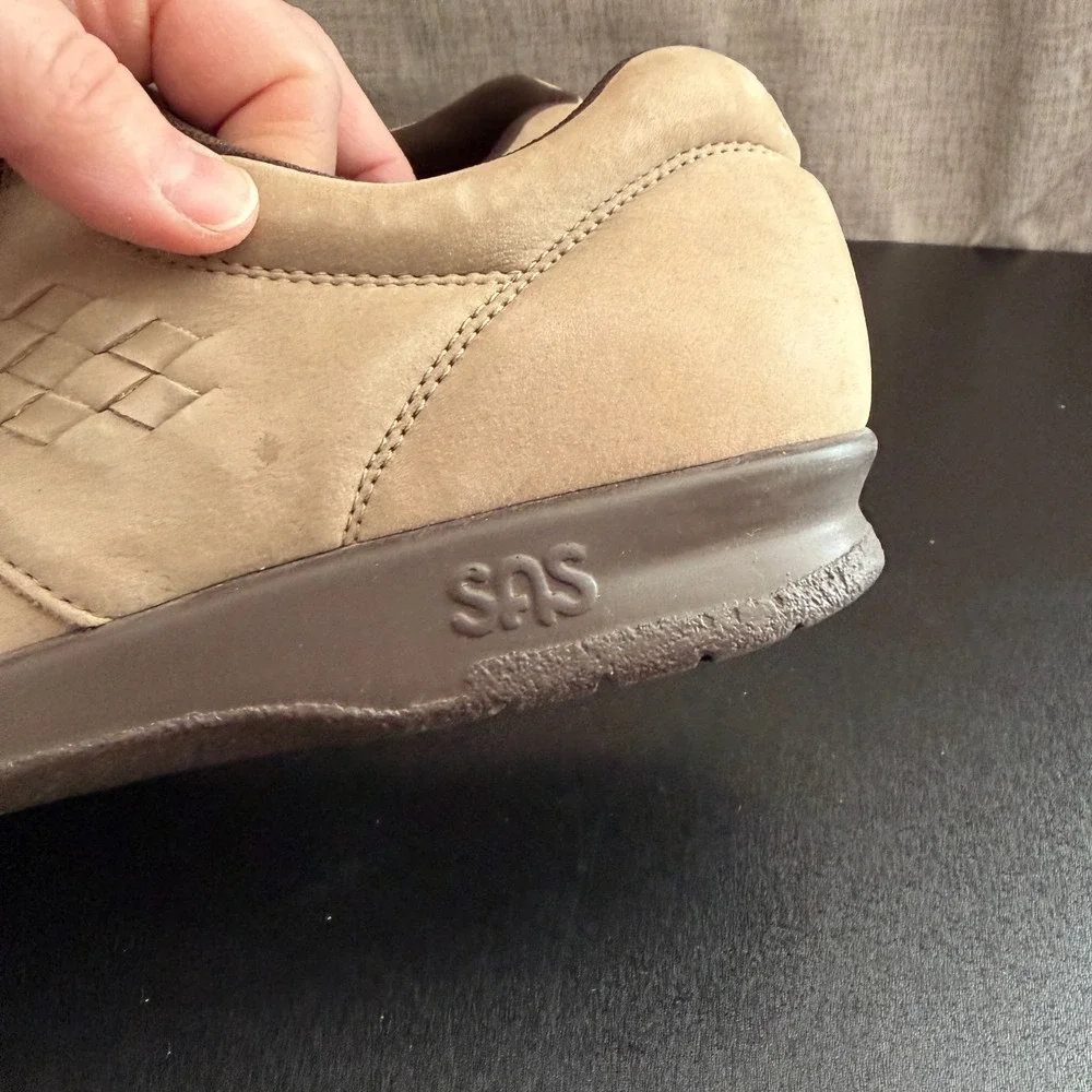 SAS Tripad Comfort‎ Walking Shoes Women's US 7.5N Beige Lace-Up Casual Active